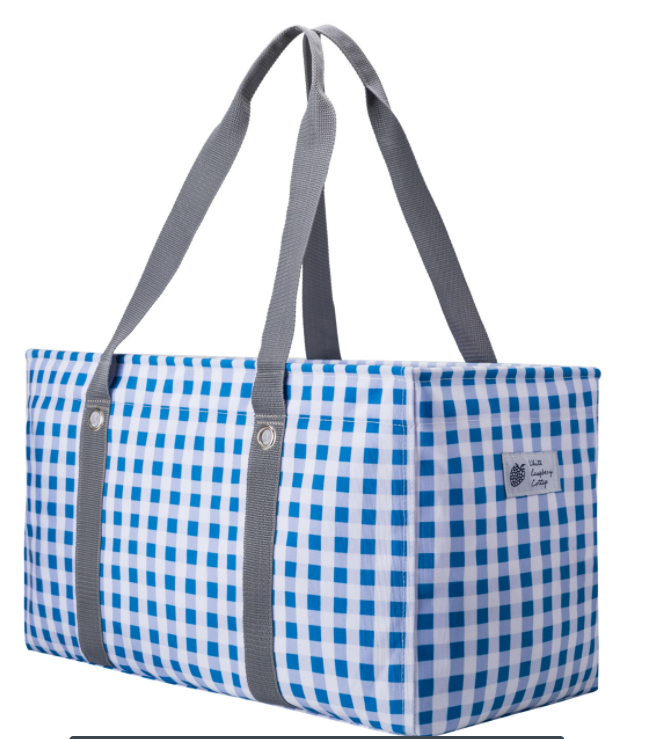 White & Blue Gingham