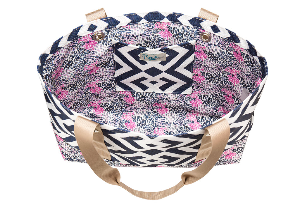 Brooke Navy Classic Tote