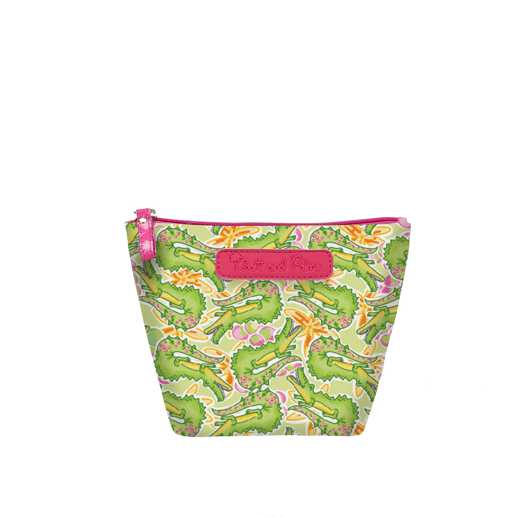 Salt & Palms Cosmetic Pouch - Alligators