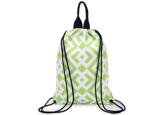 Brooke Green Drawstring Backpack
