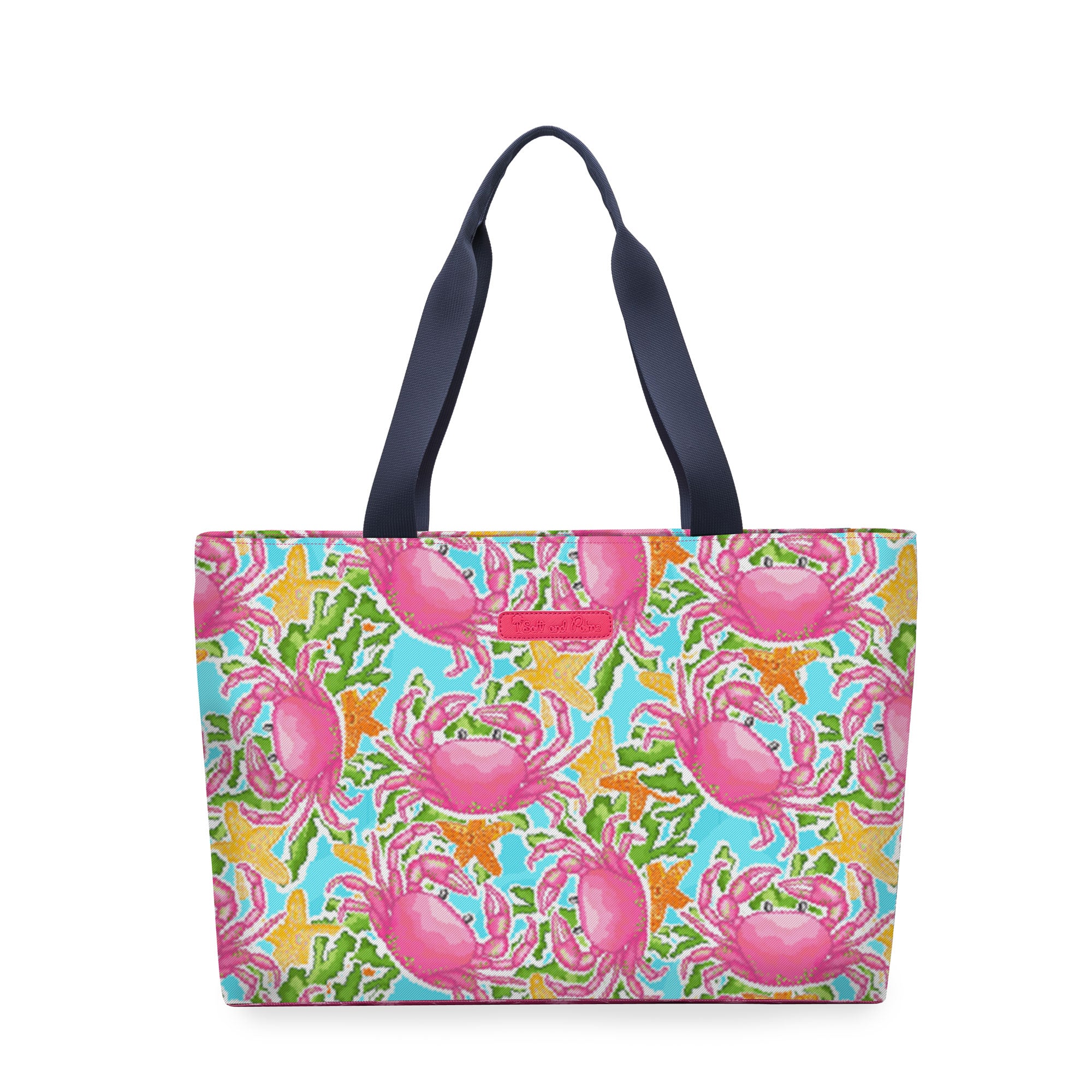 Salt & Palms Cooler Tote - Crabs