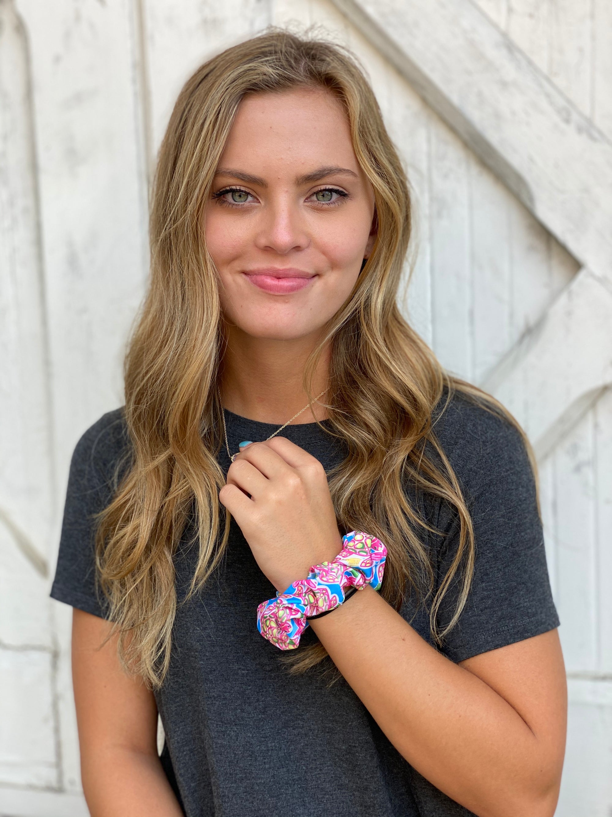 Salt & Palms Jumbo Hair Scrunchie - Sea Turtles