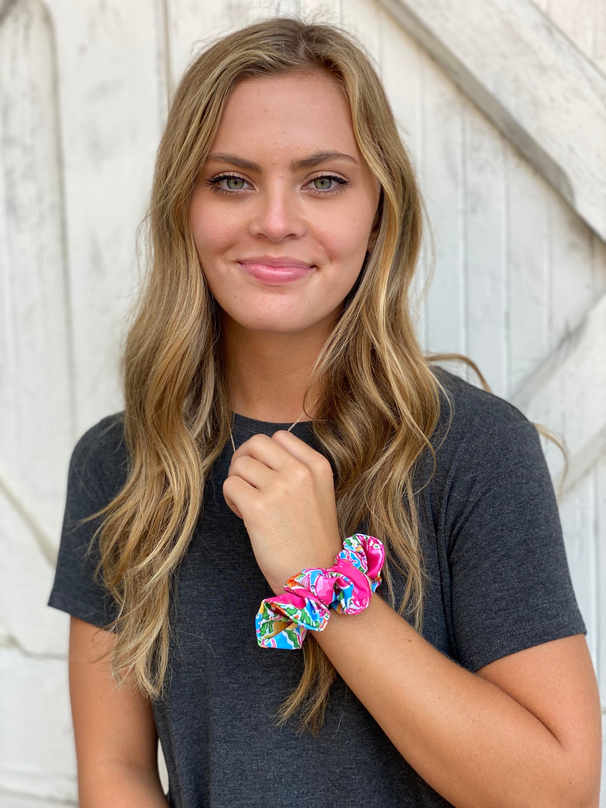 Salt & Palms Jumbo Hair Scrunchie - Crabs