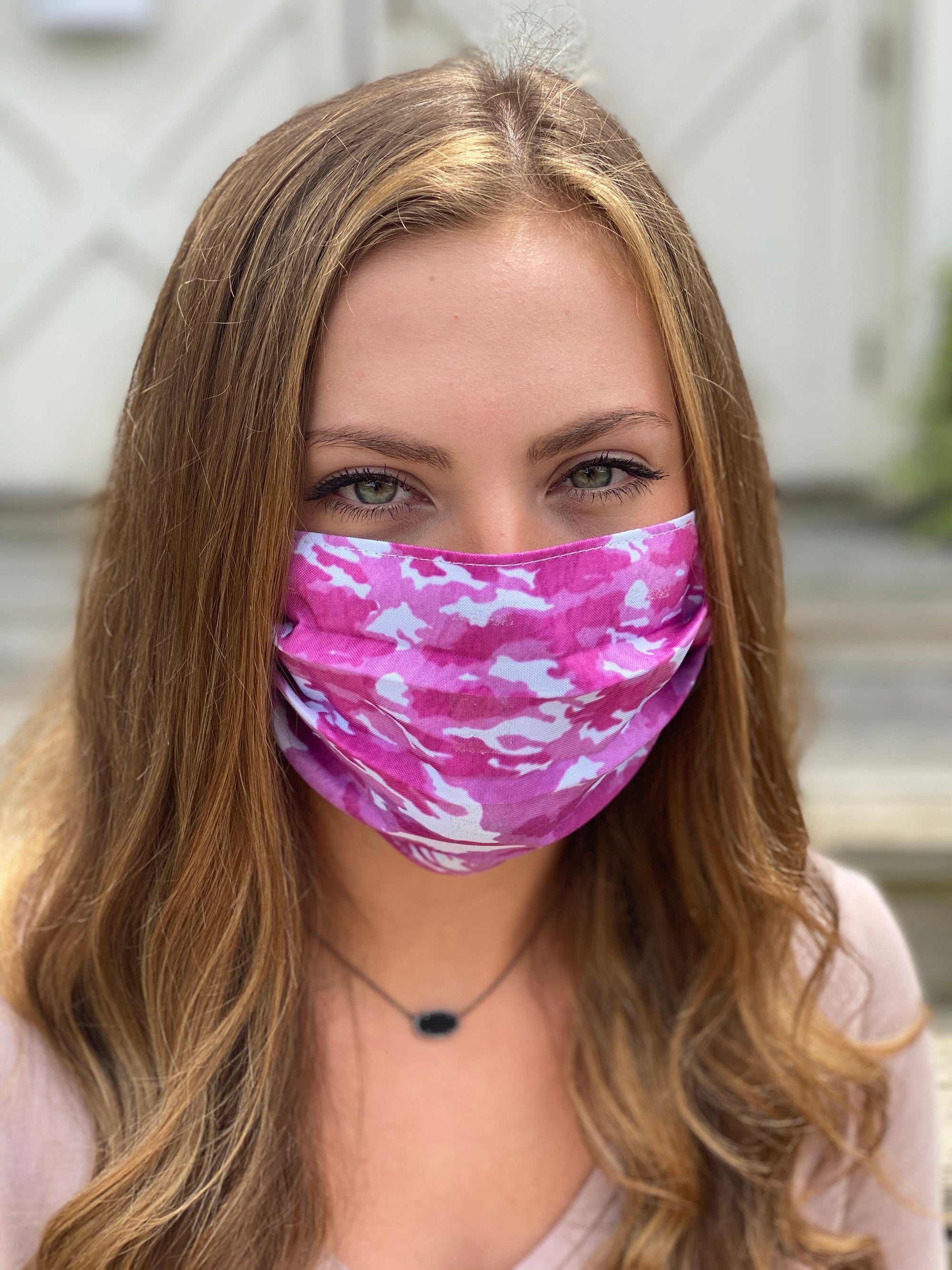 Pink Camo Mask