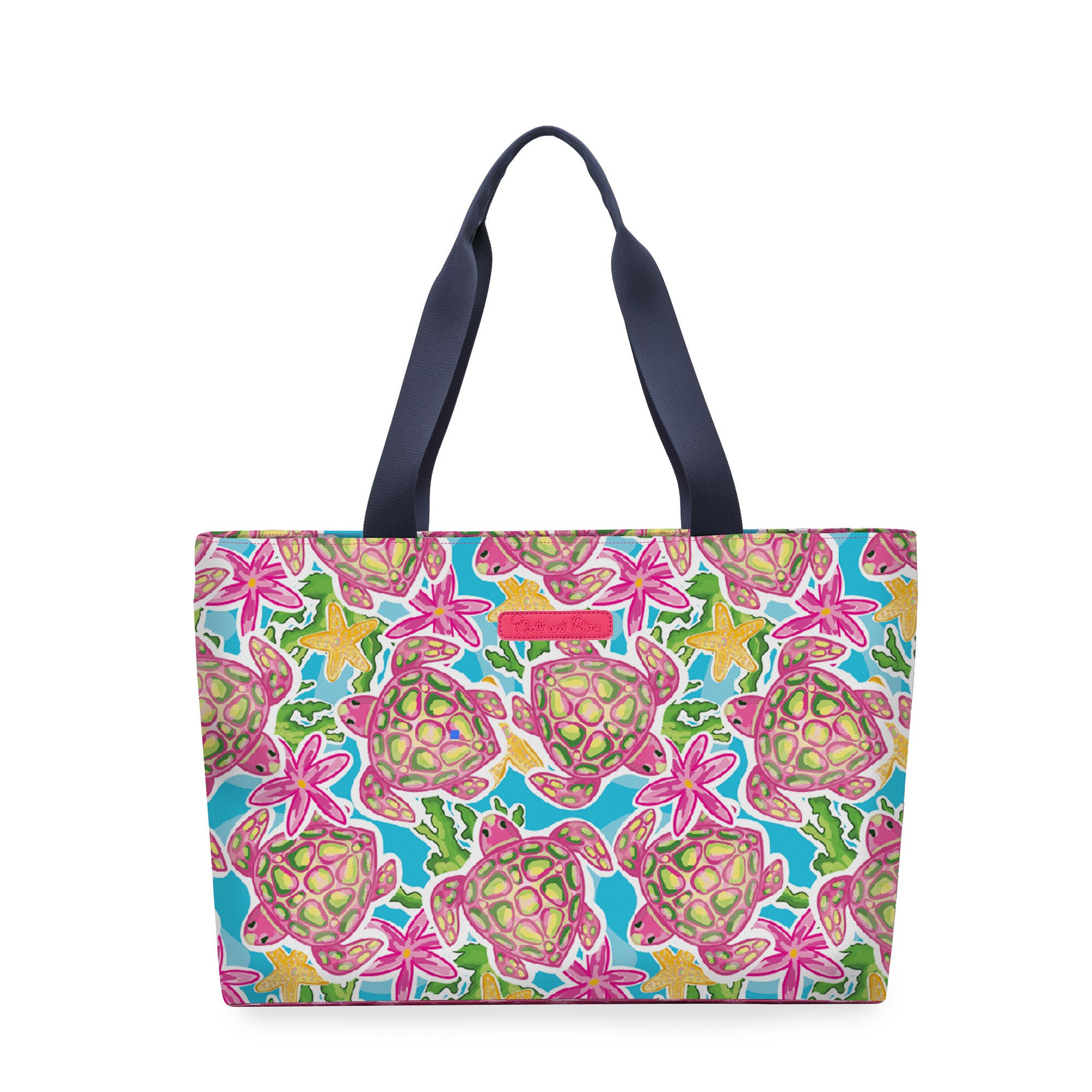 Salt & Palms Cooler Tote - Sea Turtles