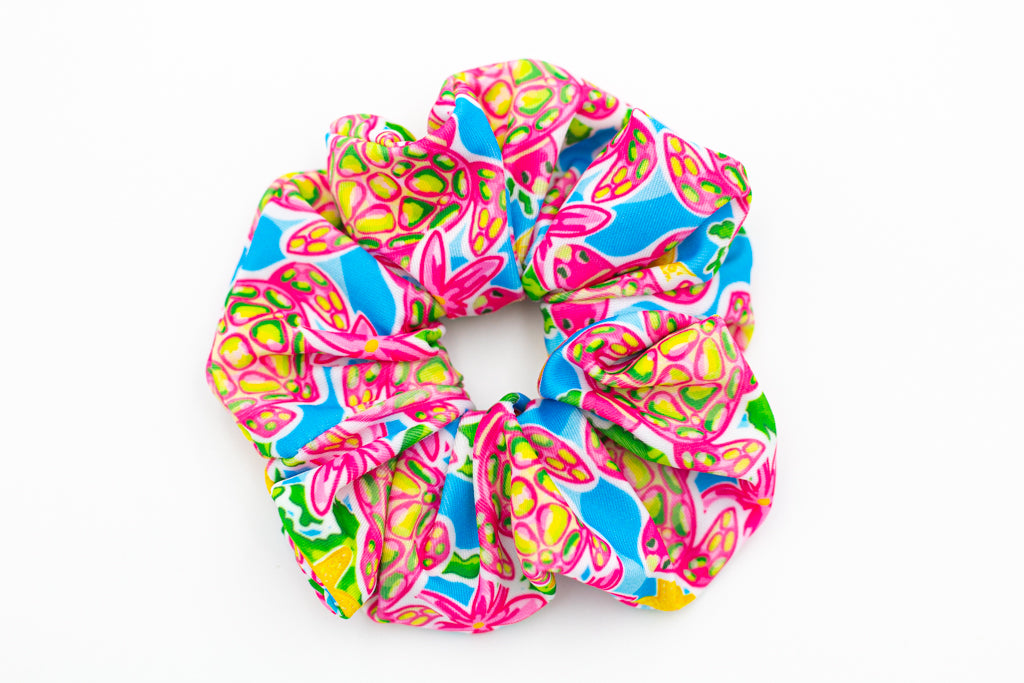 Salt & Palms Jumbo Hair Scrunchie - Sea Turtles